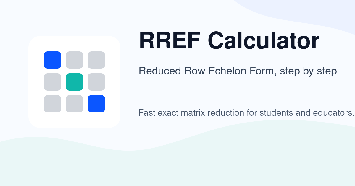 Lup Rref Company RREF Calculator with Steps & Matrix Solver